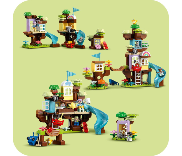 LEGO DUPLO 10993 Domek na drzewie 3 w 1 - 1091436 - zdjęcie 5